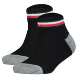 TOMMY HILFIGER Kinder Quarter-Socken, 2er Pack - ICONIC SPORTS, Frottee-Sohle