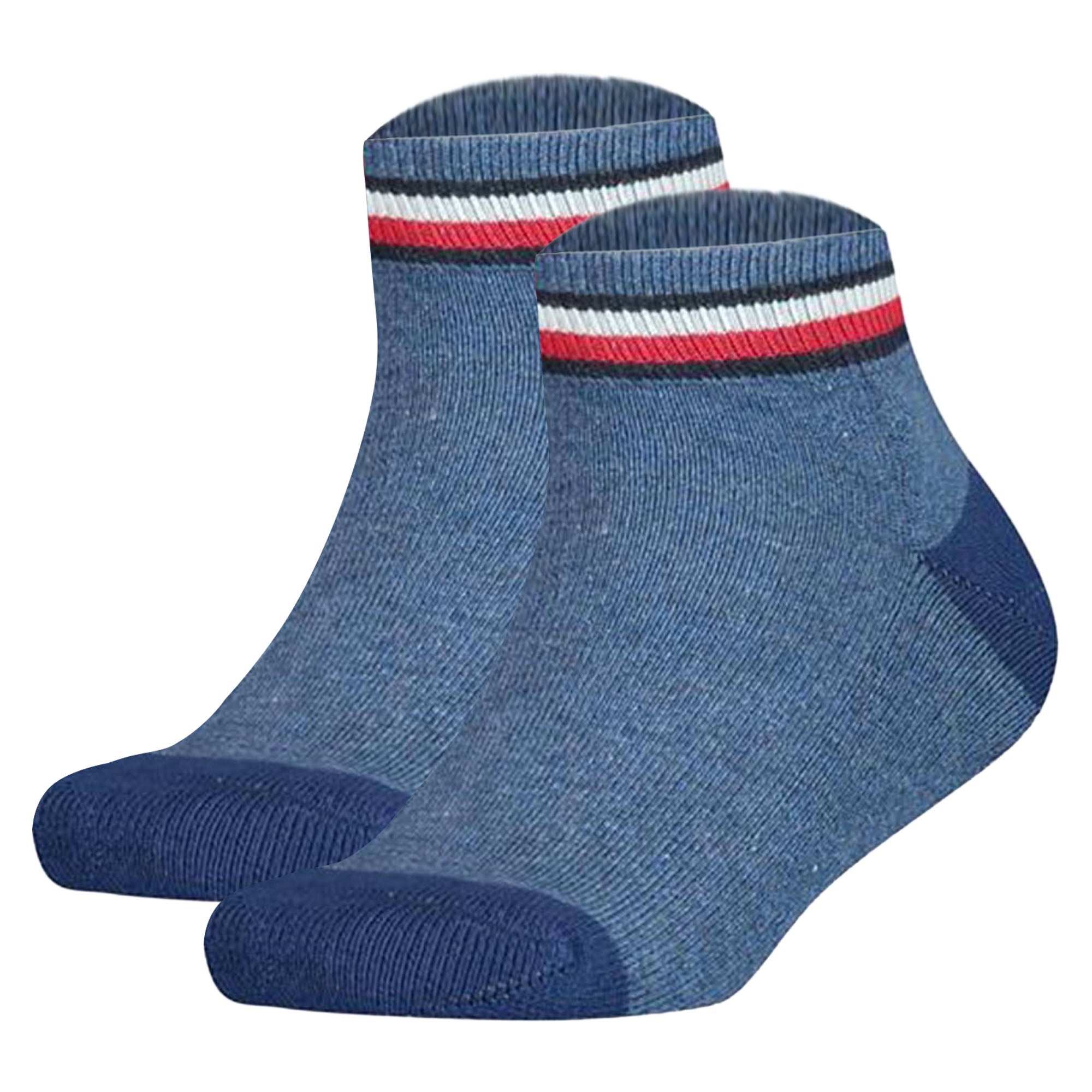 TOMMY HILFIGER Kinder Quarter-Socken, 2er Pack - ICONIC SPORTS, Frottee-Sohle