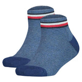 TOMMY HILFIGER Kinder Quarter-Socken, 2er Pack - ICONIC SPORTS, Frottee-Sohle