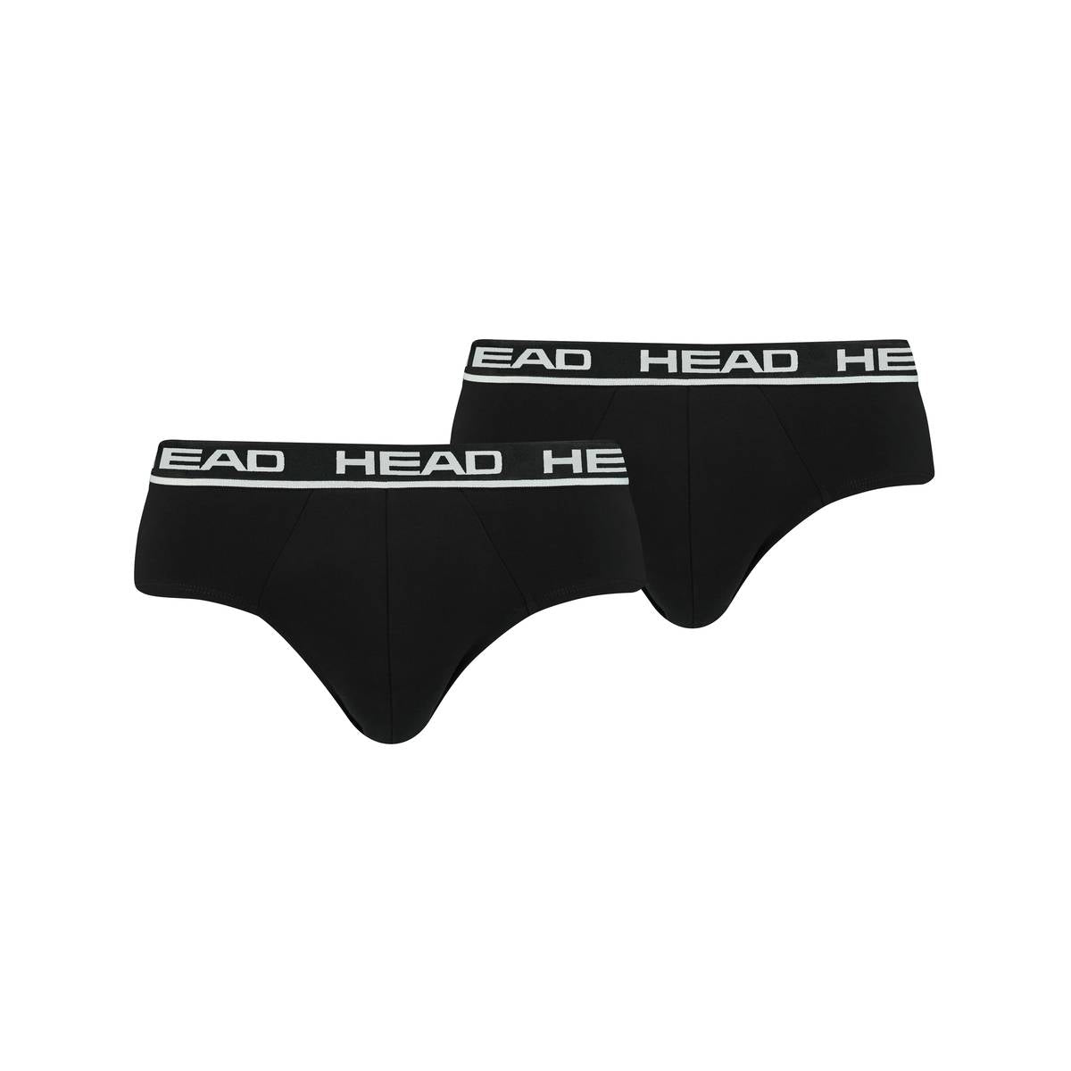 HEAD Men's Brief, Pack of 2 - Slips, Logo Waistband, Cotton Stretch