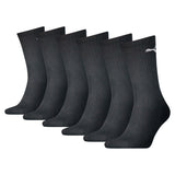PUMA Unisex Sportsocken, 6er Pack - Sport Crew Socken, ECOM, Logo, einfarbig