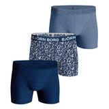 BJÖRN BORG Herren Boxershorts, 3er Pack - Cotton Stretch Trunks, Big Logo, Unterhose, Baumwolle
