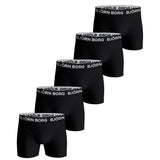 BJÖRN BORG Herren Boxershorts, 5er Pack - Cotton Stretch Trunks, Big Logo, Baumwolle, Logobund