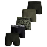 BJÖRN BORG men's boxer shorts, pack of 5 - cotton stretch trunks, big logo, cotton, logo waistband