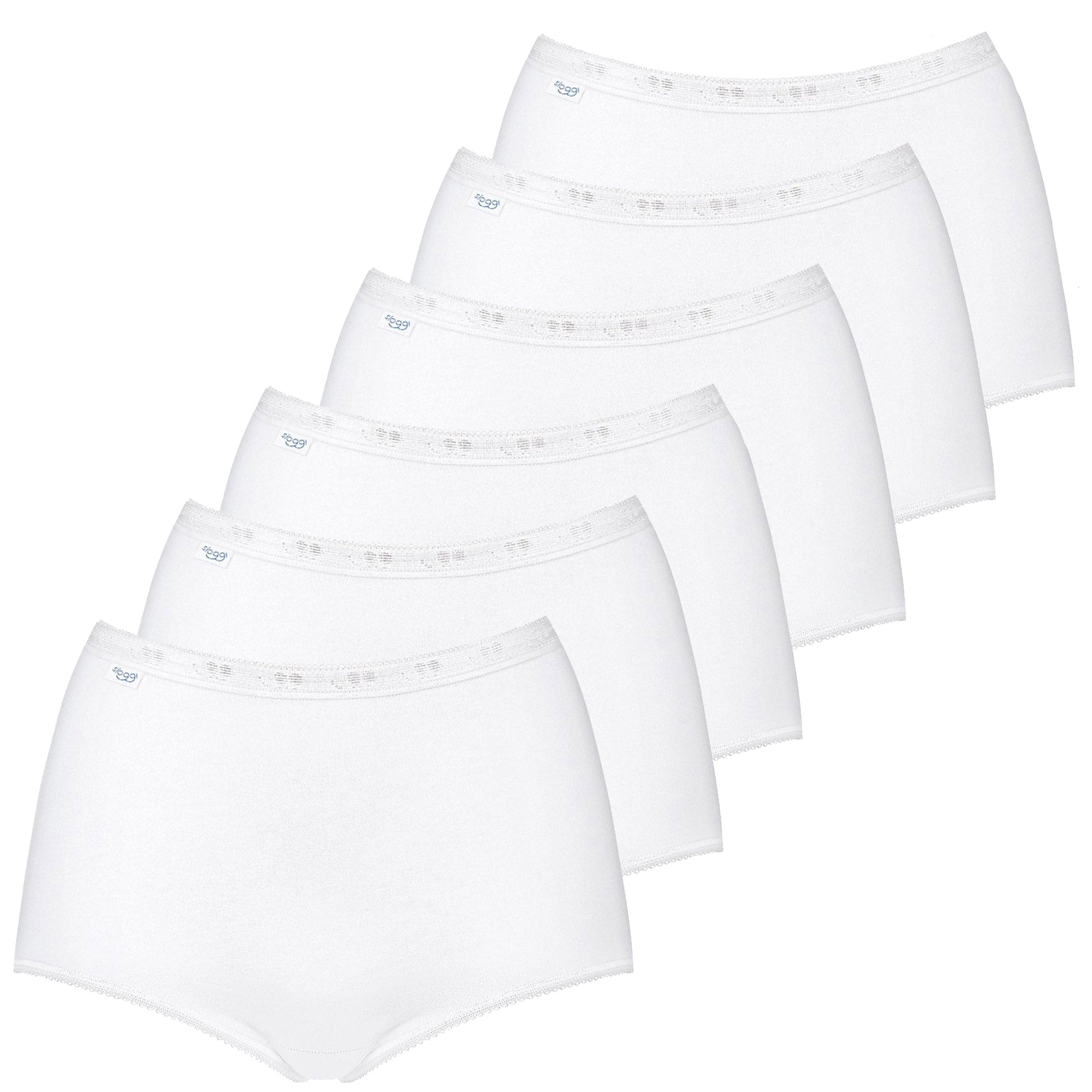 Sloggi Damen Slip Maxi, 6er Pack - Basic+, einfarbig