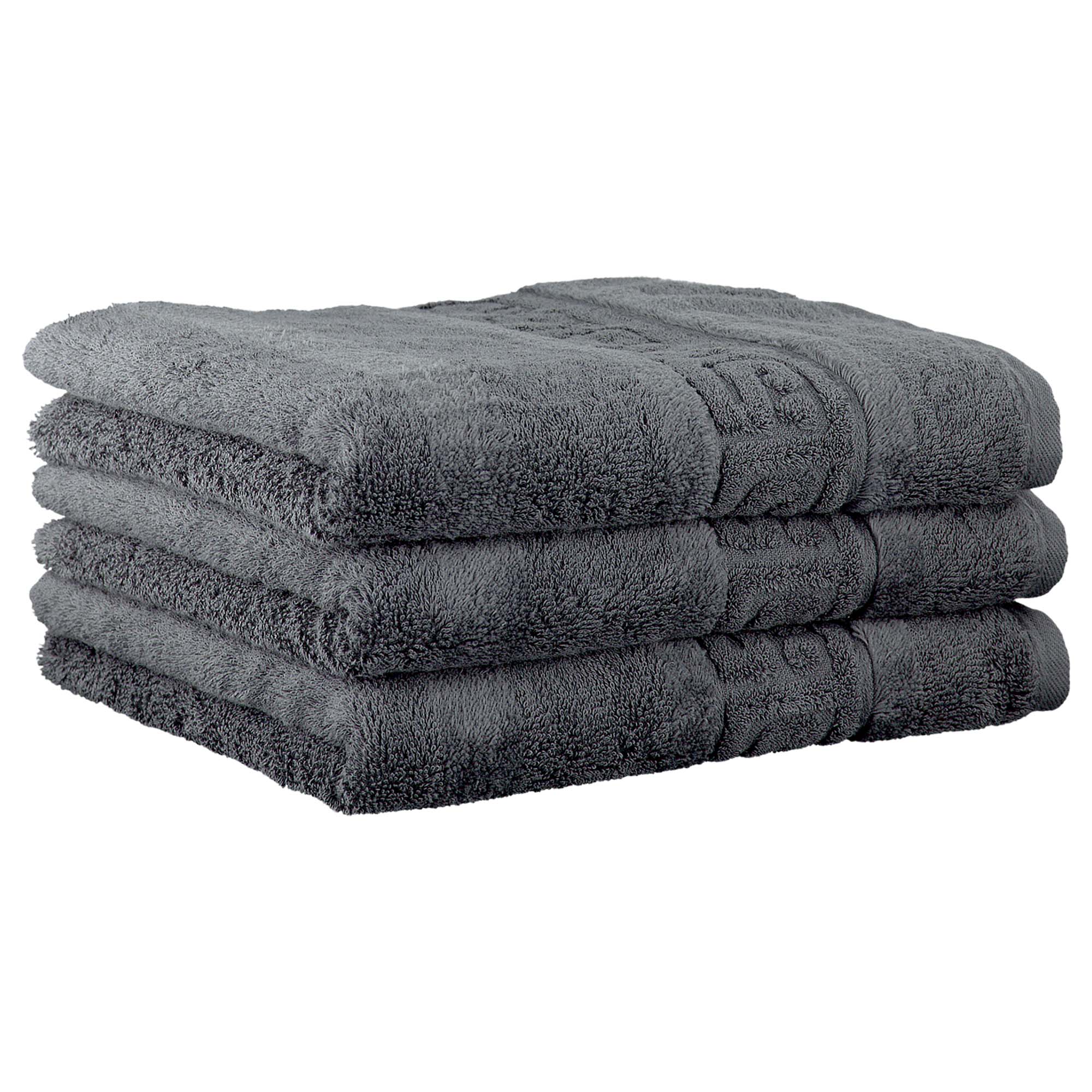 CAWÖ Handtuch, 3er Pack - C Noblesse, Walkfrottier, Baumwolle