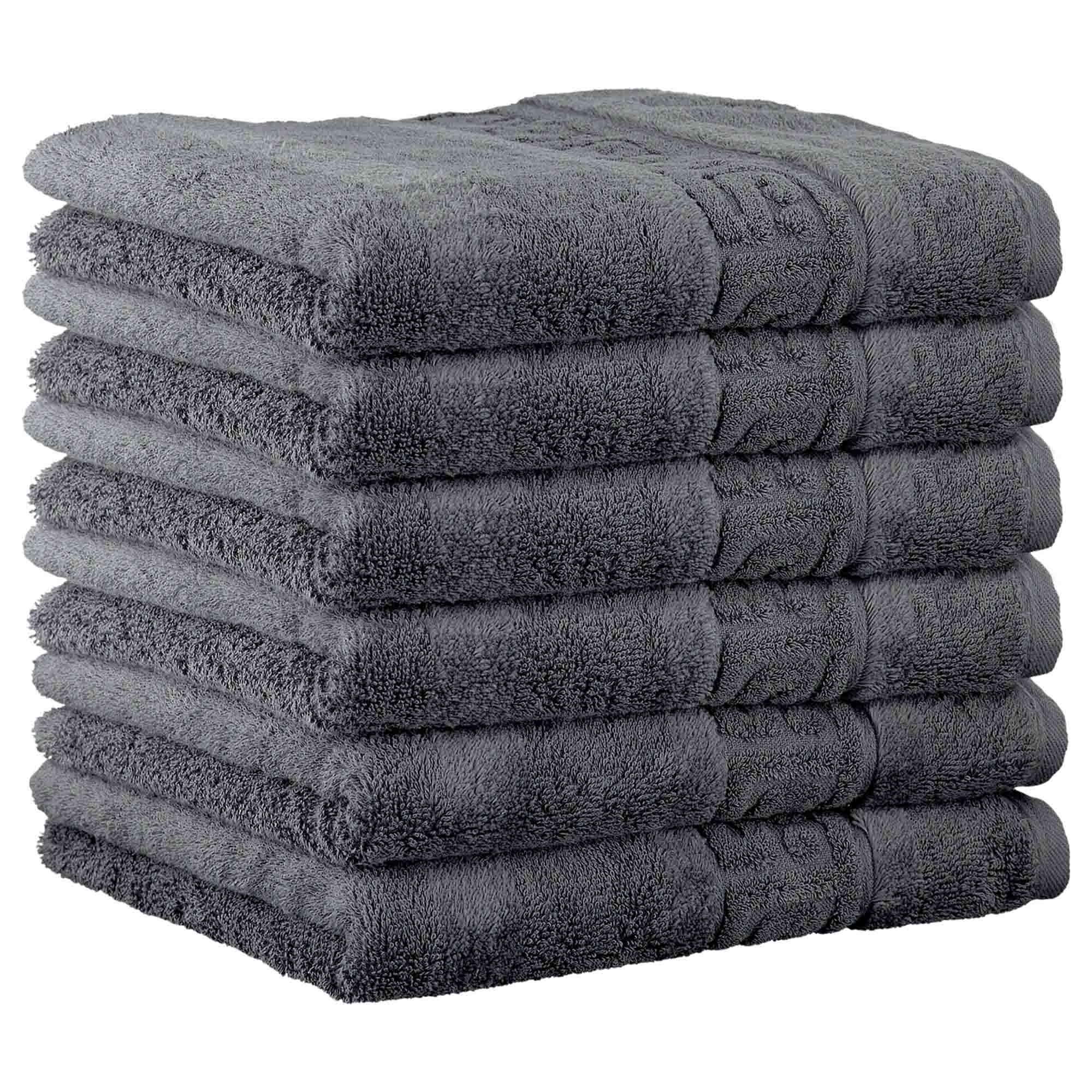 CAWÖ Gästetuch, 6er Pack - C Noblesse, Walkfrottier, Baumwolle
