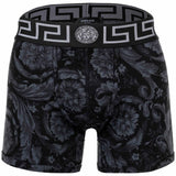 VERSACE Men's Long Boxer - TOPEKA, Trunk, Stretch Cotton, Barocco Pattern