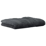 CAWÖ Guest Towel - Noblesse2, Terry Cloth, Velour Stripes, Cotton, Plain-Coloured
