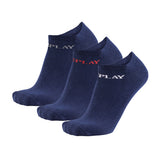 REPLAY Unisex Sneaker Socken, 3er Pack - Kurzsocken, Baumwolle, Logo, einfarbig, kurz