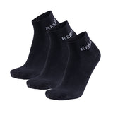 REPLAY Unisex Quarter Socks, 3-Pack - Short Socks, Cotton, Logo, solid color