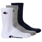 Champion Unisex Socken, 3 Paar - Crew Socken Basic