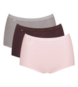 Sloggi Damen Slip - Maxi, Basic+ 3er Pack
