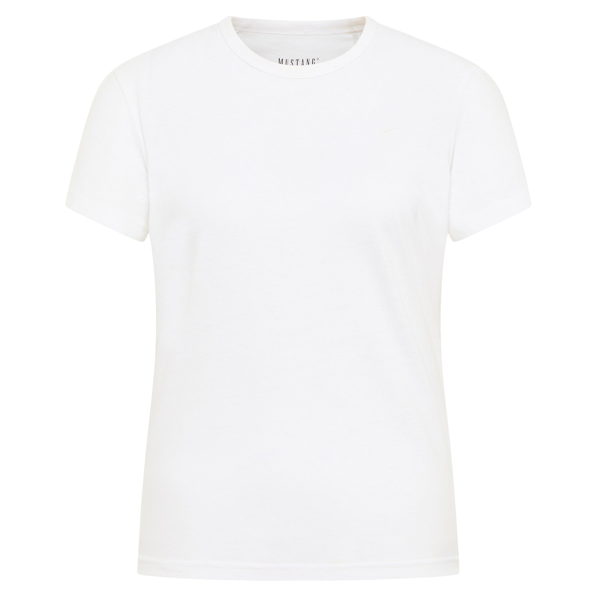 MUSTANG Damen T-Shirt - Ada, Rundhals, Kurzarm, Regular Fit, Basic, Baumwolle