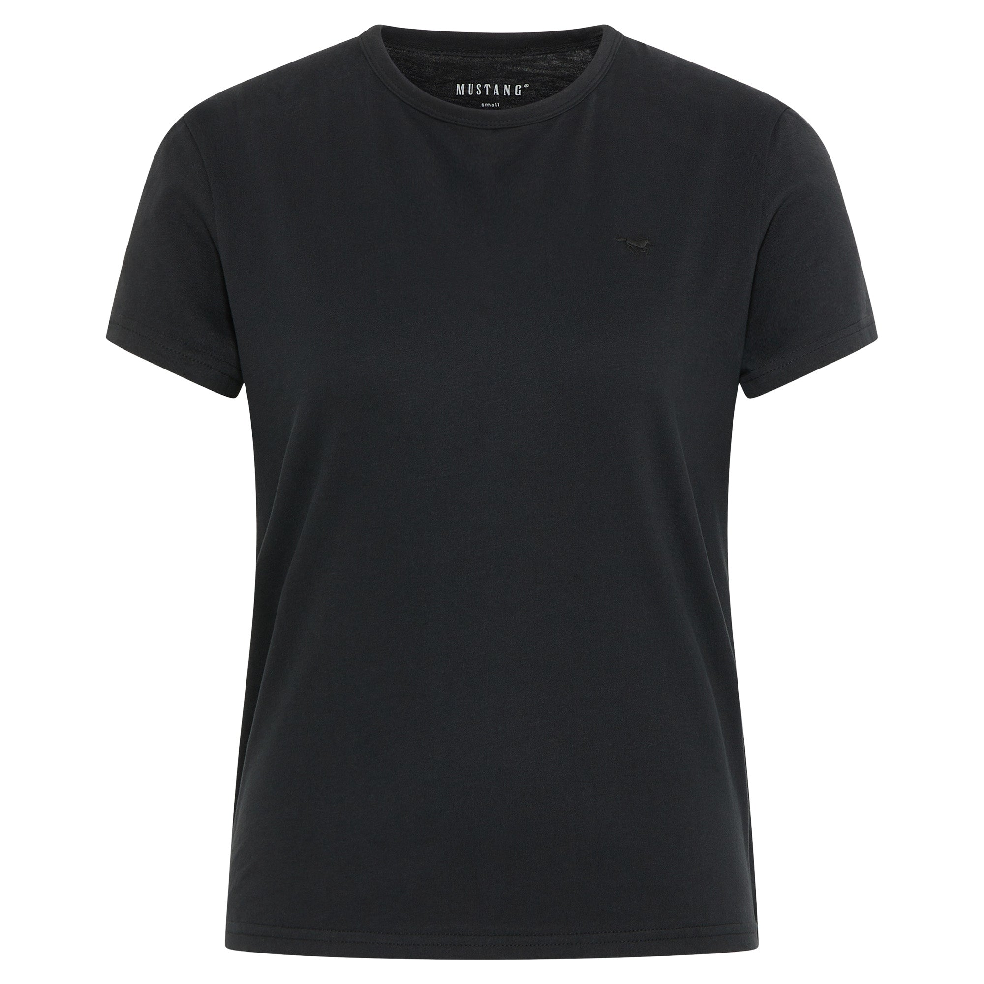 MUSTANG Damen T-Shirt - Ada, Rundhals, Kurzarm, Regular Fit, Basic, Baumwolle