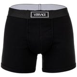 VERSACE Herren Boxershorts - RIBBED, Trunks, Stretch Cotton, Logo, einfarbig