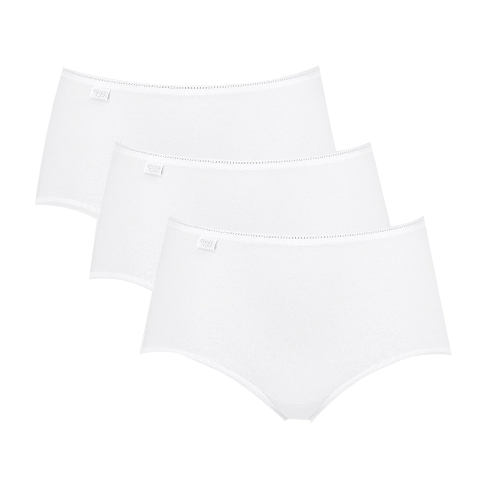 Sloggi Damen Midi, 3er Pack - 24/7 Cotton, einfarbig