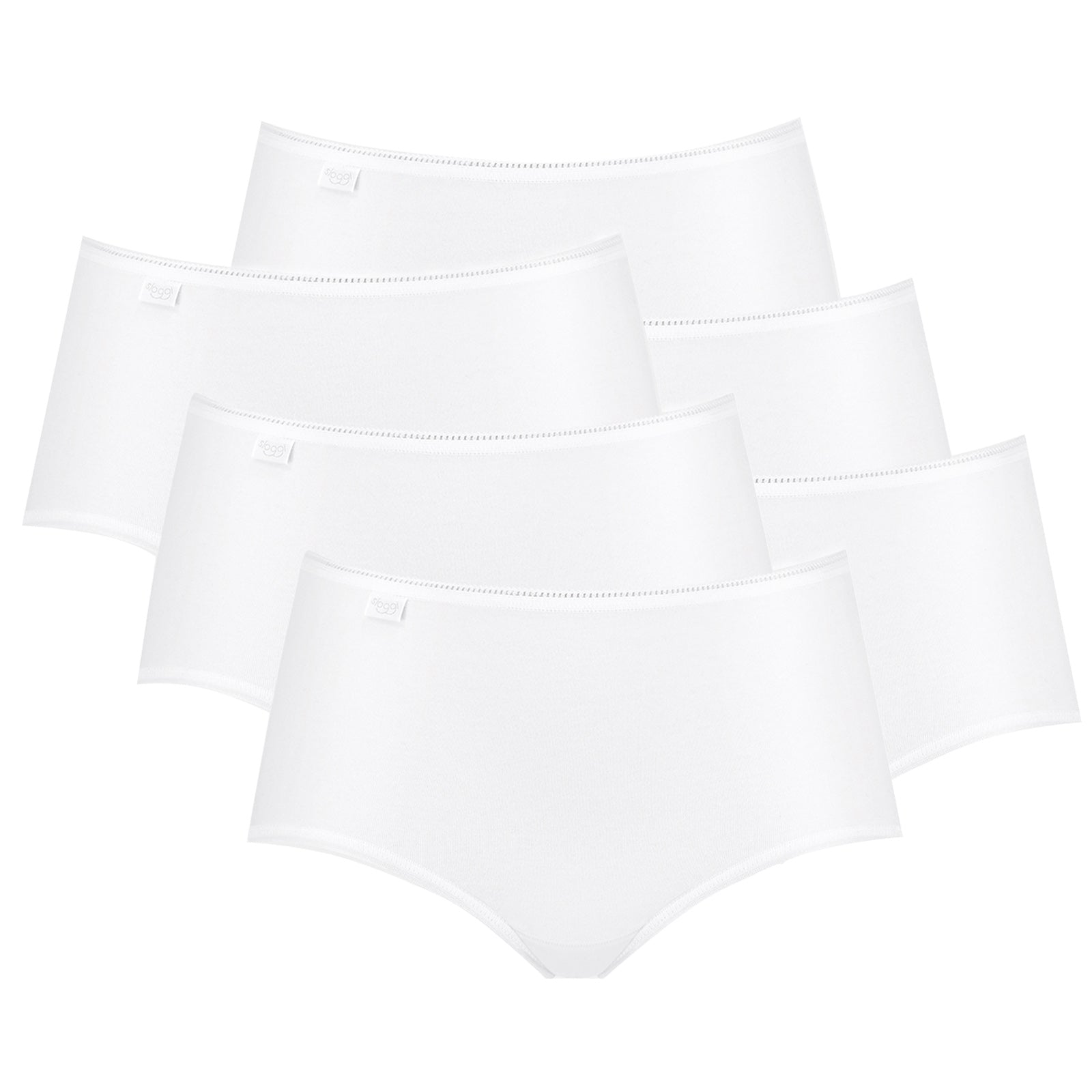 Sloggi Damen Slip Midi, 6er Pack - 24/7 Microfibre, einfarbig