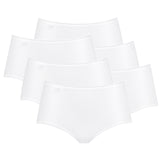 Sloggi Damen Slip Midi, 6er Pack - 24/7 Microfibre, einfarbig