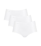 Sloggi Damen Slip Midi, 3er Pack - 24/7 Microfibre, einfarbig