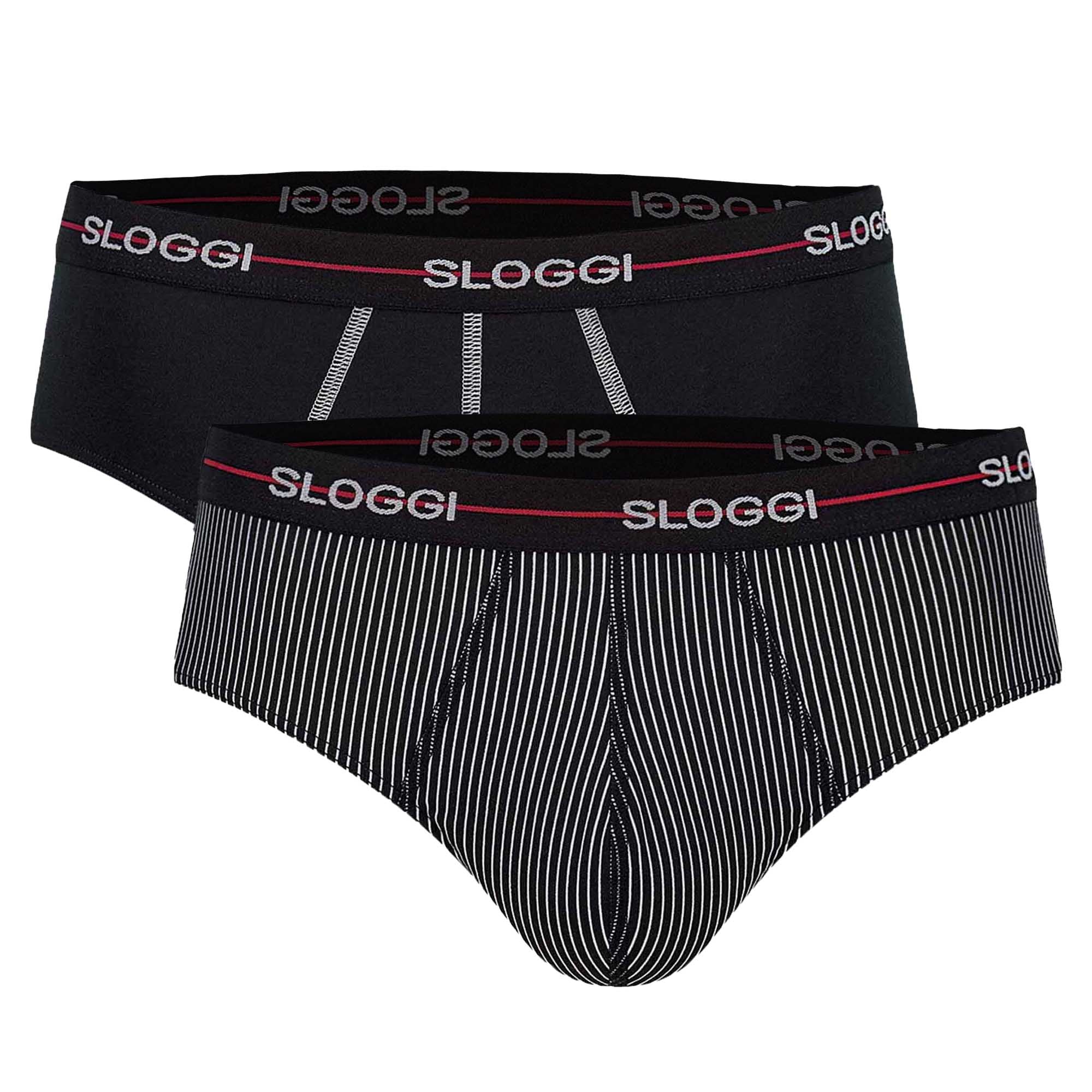 Sloggi Herren Slips 2er Pack - Start midi C2P box, Baumwolle