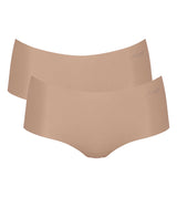 Sloggi Women's Shorts, 2-pack - Zero Microfibre 2.0 Shorts, Microfiber, Solid Color