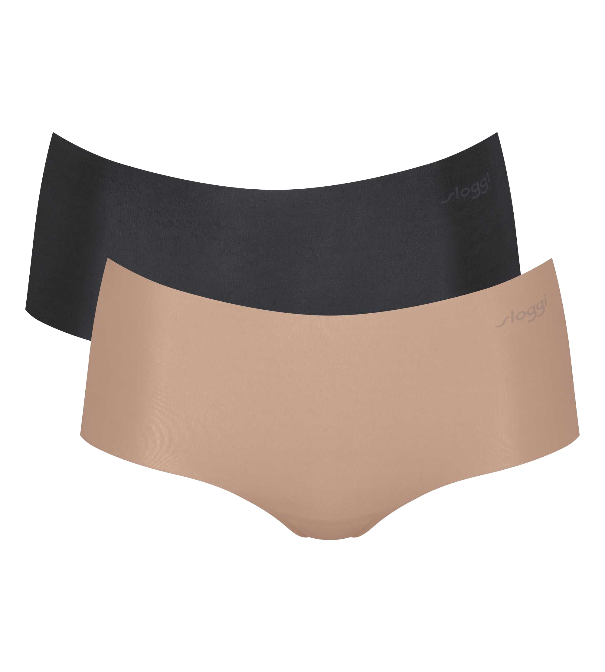 Sloggi Damen Shorts, 2er Pack - Zero Microfibre 2.0 Shorts, Mikrofaser, einfarbig