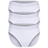 Marc O Polo Damen Slips, 3er Pack - Brief, Logobund, Organic Cotton Stretch