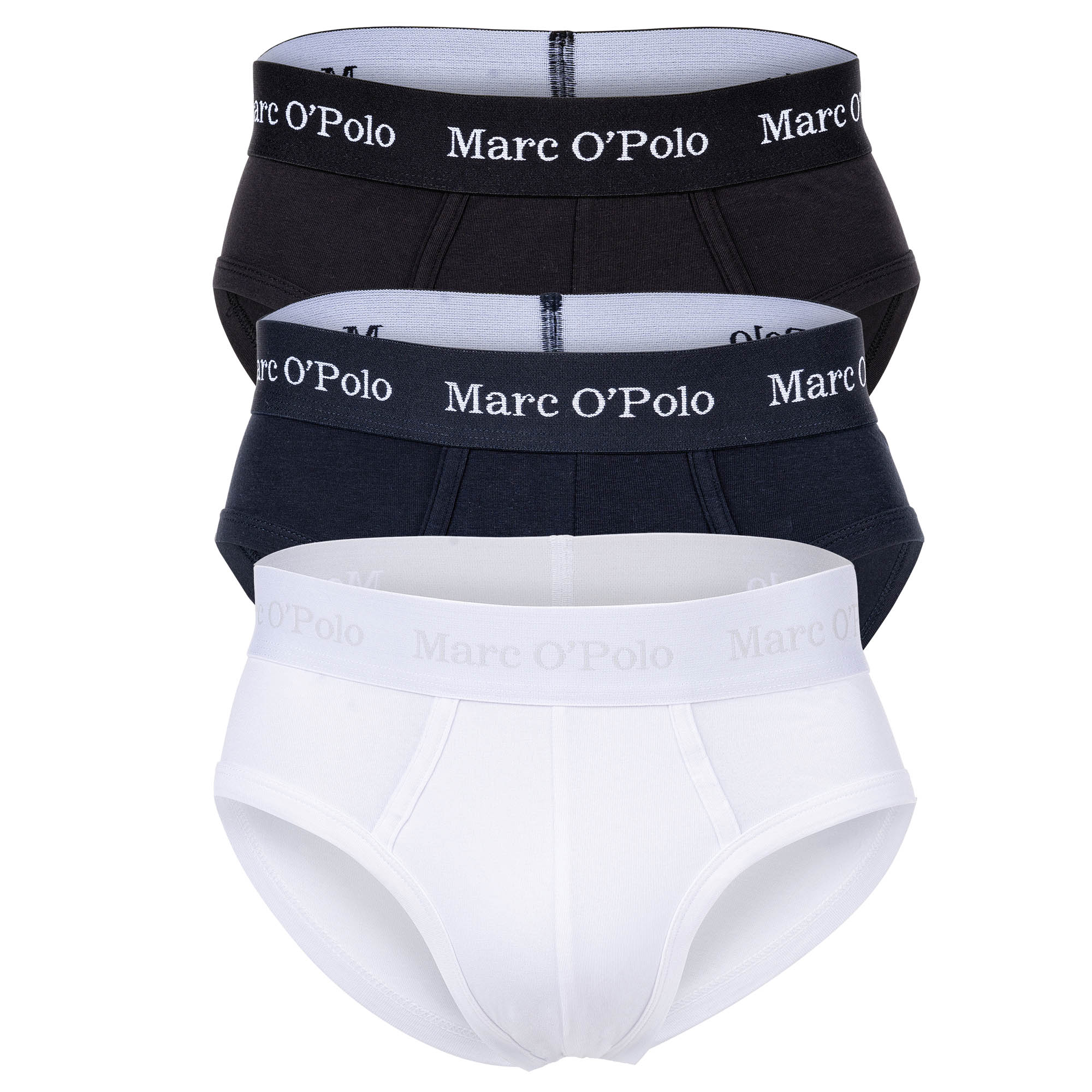 Marc O Polo Herren Slip, 3er Pack - Brief, Unterwäsche, Organic Cotton Stretch, einfarbig