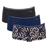 Sloggi ladies' panties, 3-pack - GO Crush Short C3P, pants, stretch cotton