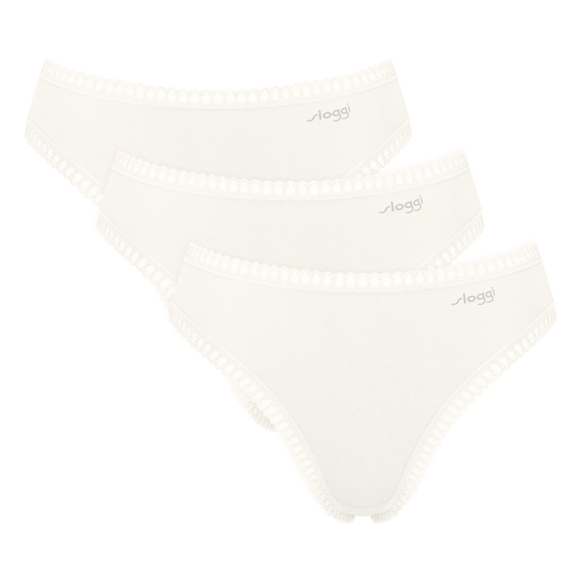 Sloggi Damen Slips, 3er Pack - GO Crush High Leg C3P, Unterhose, Stretch-Baumwolle