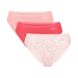 Sloggi Damen Slips, 3er Pack - GO Crush High Leg C3P, Unterhose, Stretch-Baumwolle