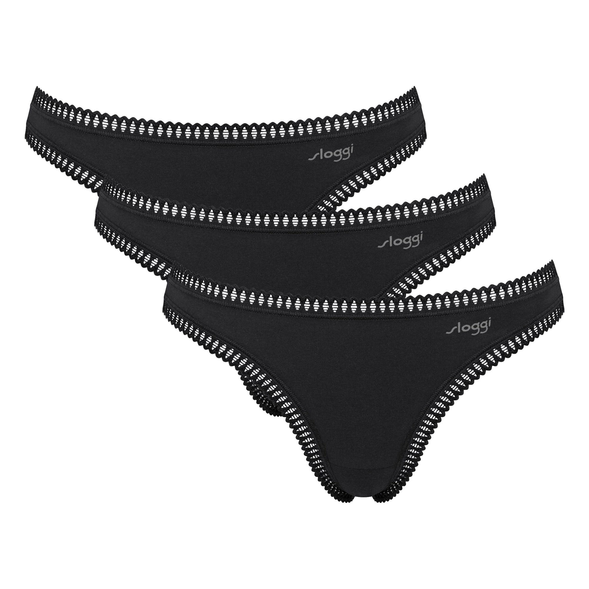 Sloggi Damen Strings, 3er Pack - GO Crush String C3P, Unterhose, Stretch-Baumwolle