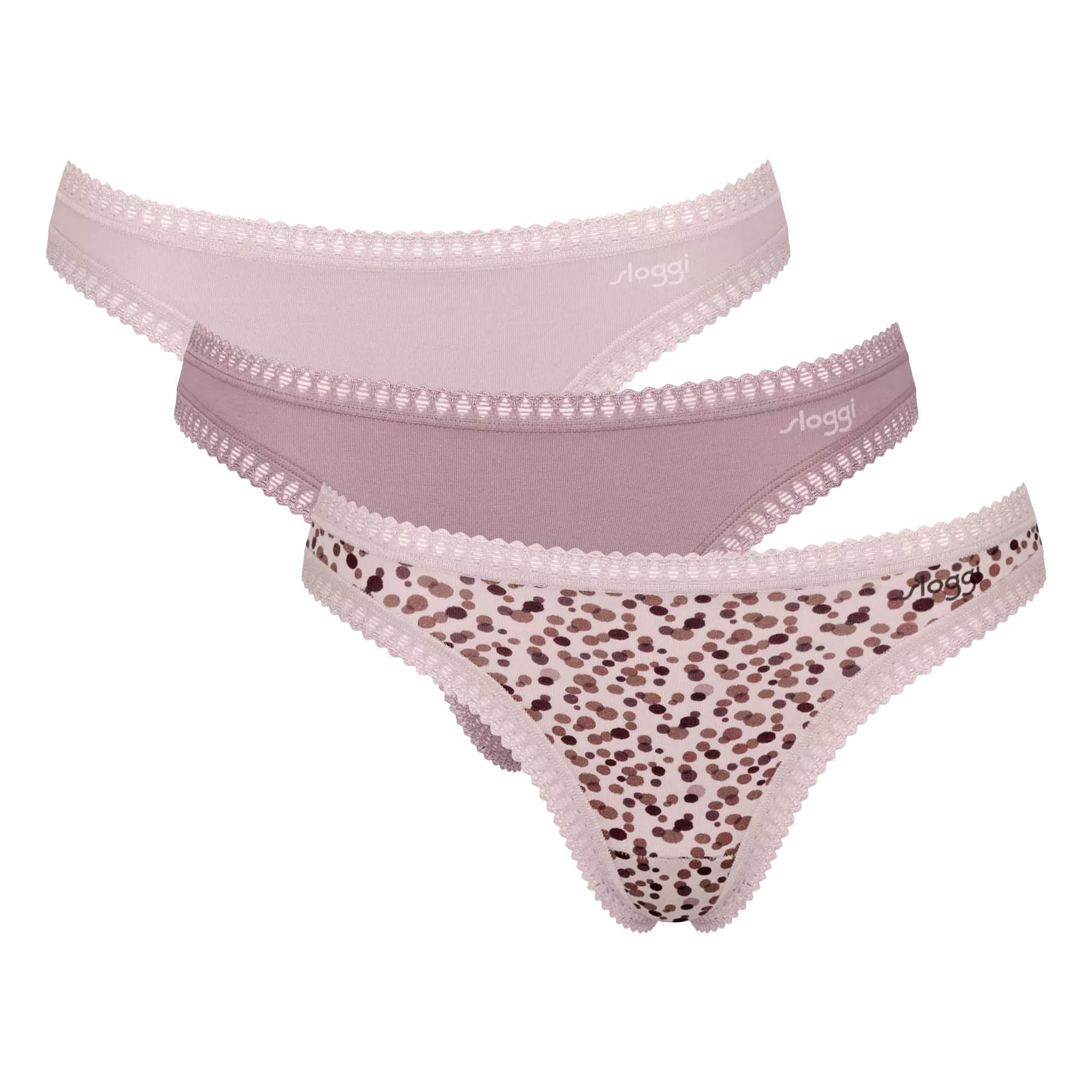 Sloggi Damen Strings, 3er Pack - GO Crush String C3P, Unterhose, Stretch-Baumwolle