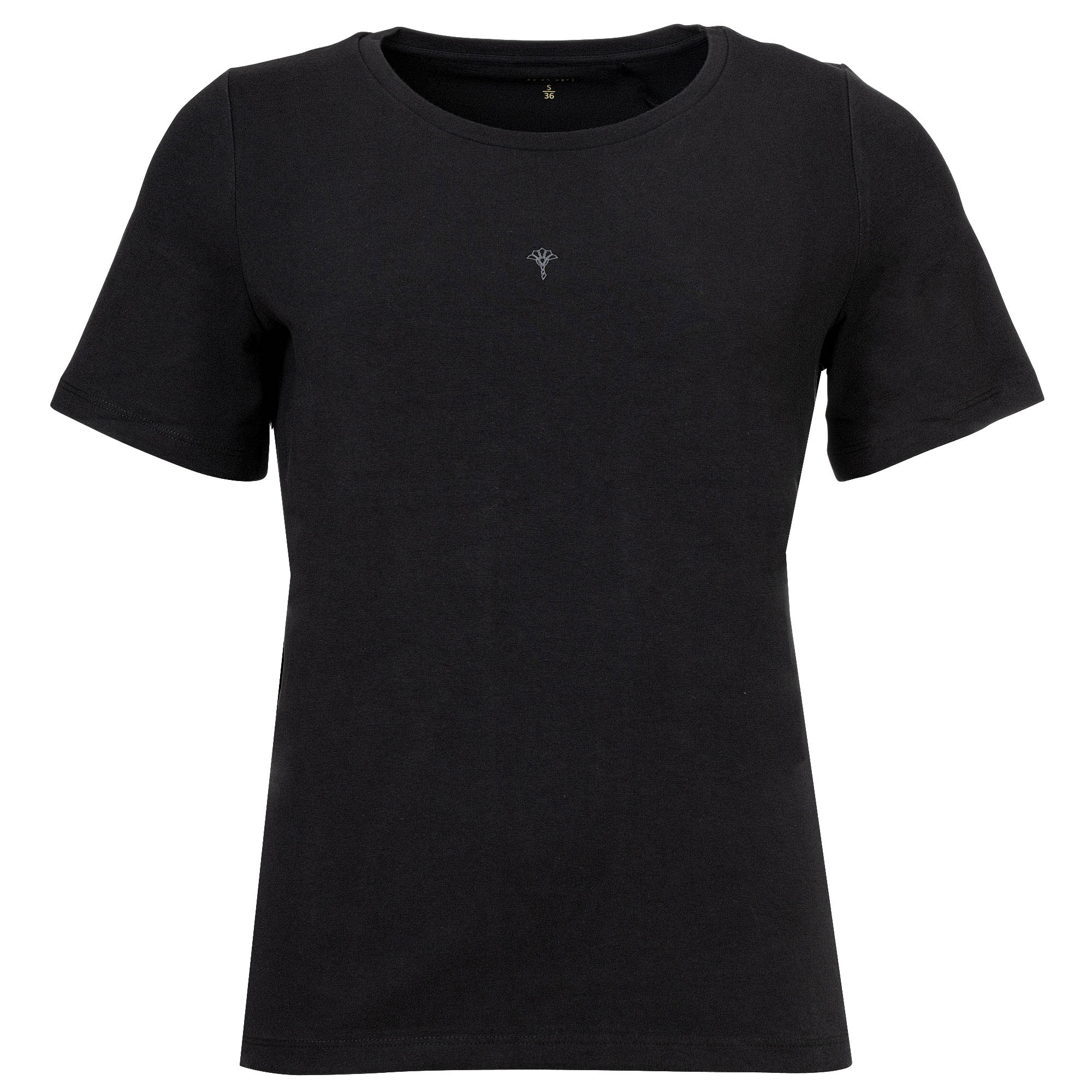 JOOP! women's T-shirt with logo print - cosy, short-sleeved, round neck, cotton stretch