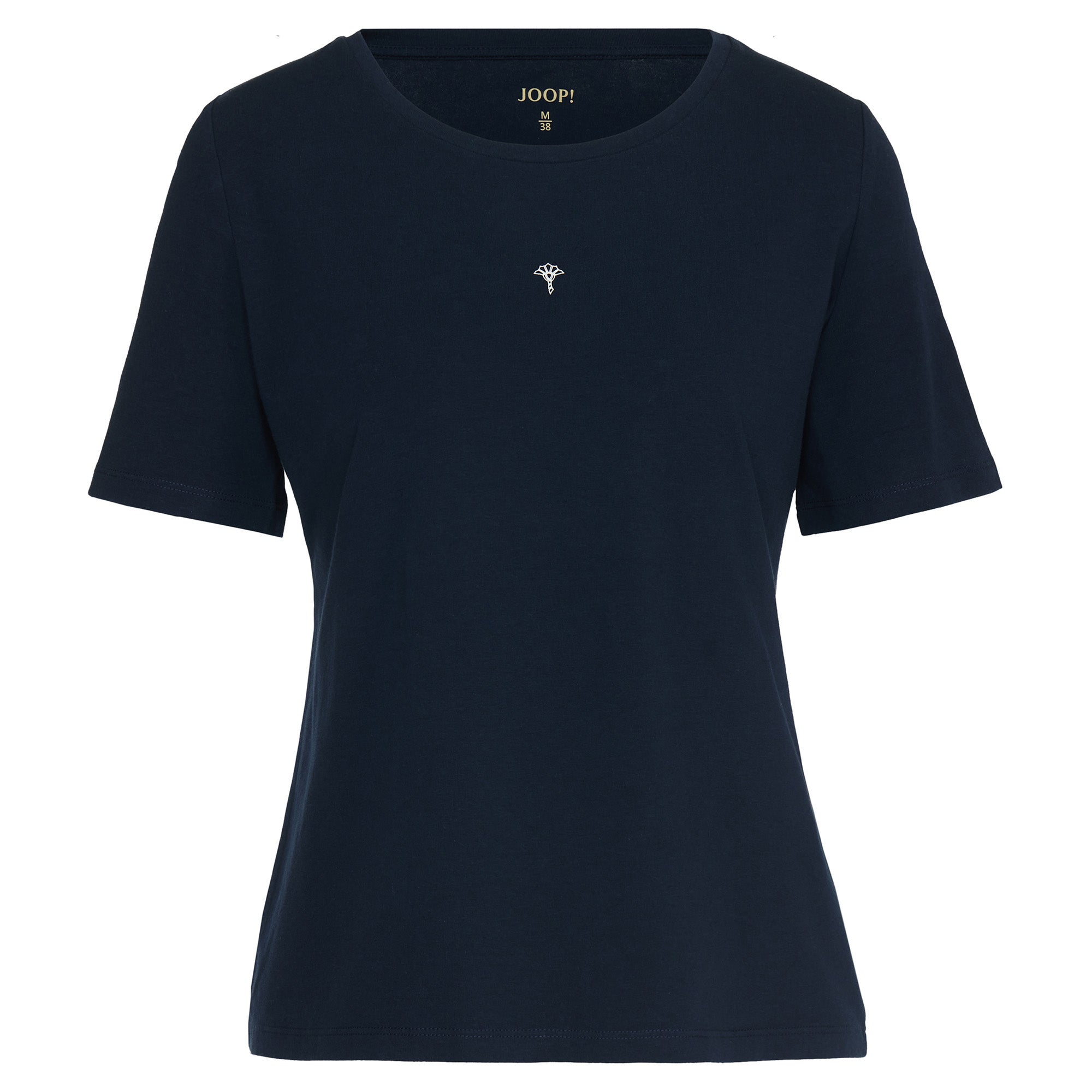 JOOP! women's T-shirt with logo print - cosy, short-sleeved, round neck, cotton stretch