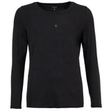JOOP! women's long-sleeved shirt with logo print - Cosy, longsleeve, round neck, cotton stretch
