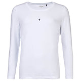 JOOP! women's long-sleeved shirt with logo print - Cosy, longsleeve, round neck, cotton stretch