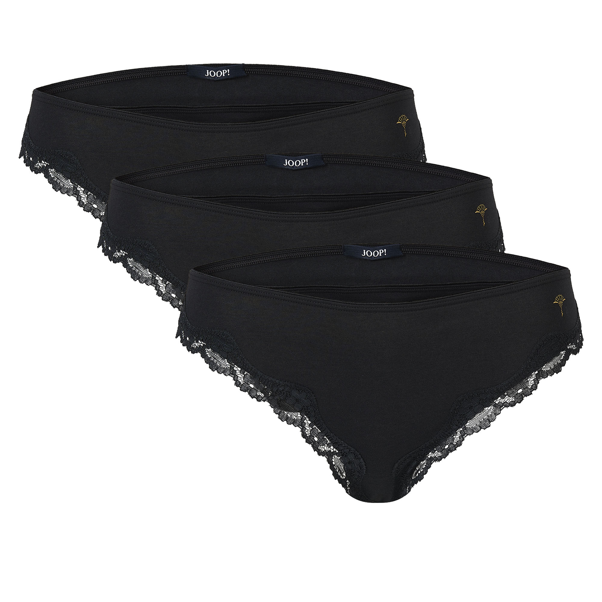 JOOP! Damen Slips, 3er Pack - Multipack, Briefs, Cotton Stretch, einfarbig