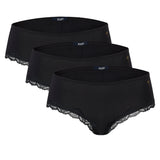 JOOP! women's panties, 3-pack - multipack, briefs, slip, cotton stretch, solid colour