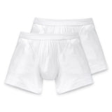 SCHIESSER Herren Shorts 2er Pack - Cotton Essentials, Authentic, Nadelzug, uni