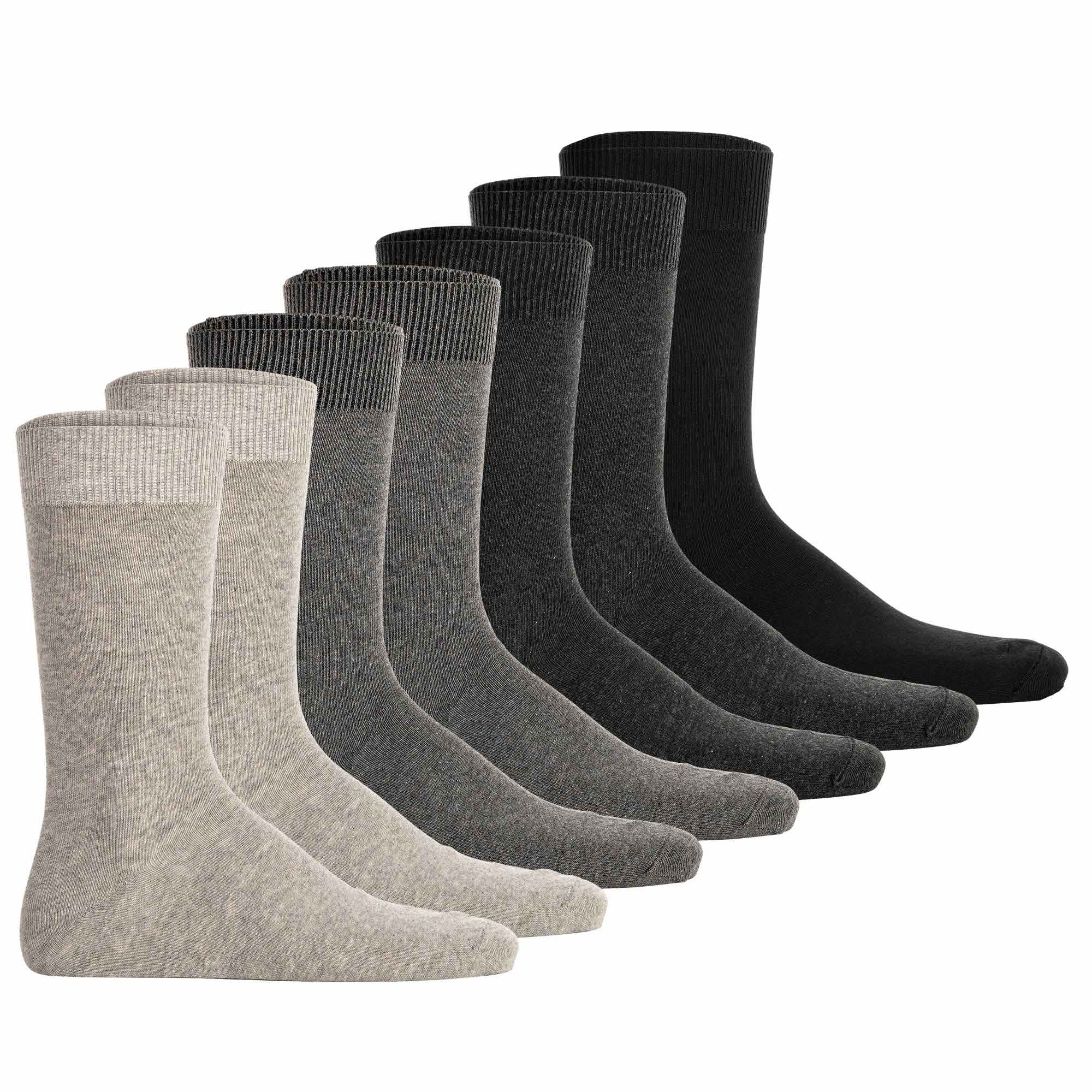 Camano Unisex Socks, 7-pack - Comfort Socks in Box, gift box, plain colour