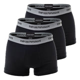 EMPORIO ARMANI Men's Boxershorts - Cotton Stretch Trunk, 3-Pack
