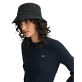 GANT Damen Pullover - STRETCH COTTON CABLE C-NECK, Rundhals, Zopfstrick, Logo – 4/5