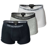 EMPORIO ARMANI Men Boxer Shorts Pack of 3 - Mens Knit Trunk, Pure Cotton, uni
