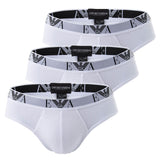 EMPORIO ARMANI Herren Slips 3er Pack - Briefs, Unterwäsche, Stretch Cotton