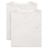 GANT Men's T-shirt, 2-pack - V-NECK T-SHIRT 2-PACK, short-sleeved, Cotton – 1/4