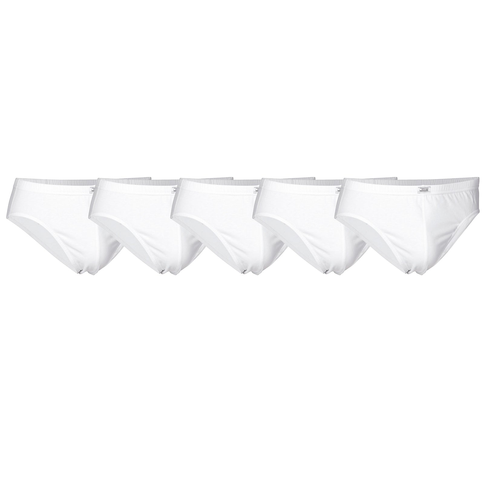 JBS Men's briefs, 5-pack - Mini briefs, single jersey, organic cotton, plain colour