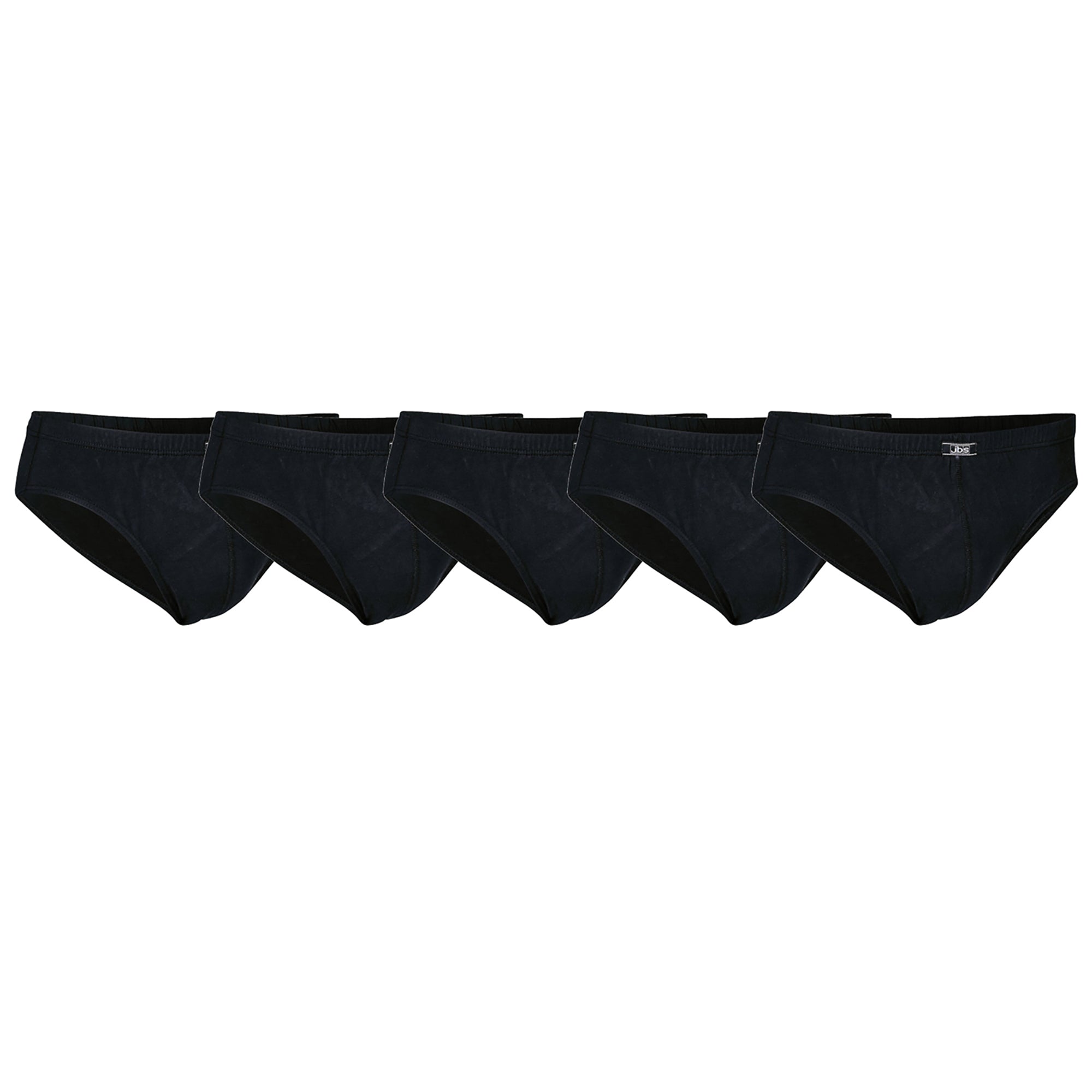 JBS Herren Slip, 5er Pack - Mini-Slip, Single Jersey, Organic Cotton, einfarbig