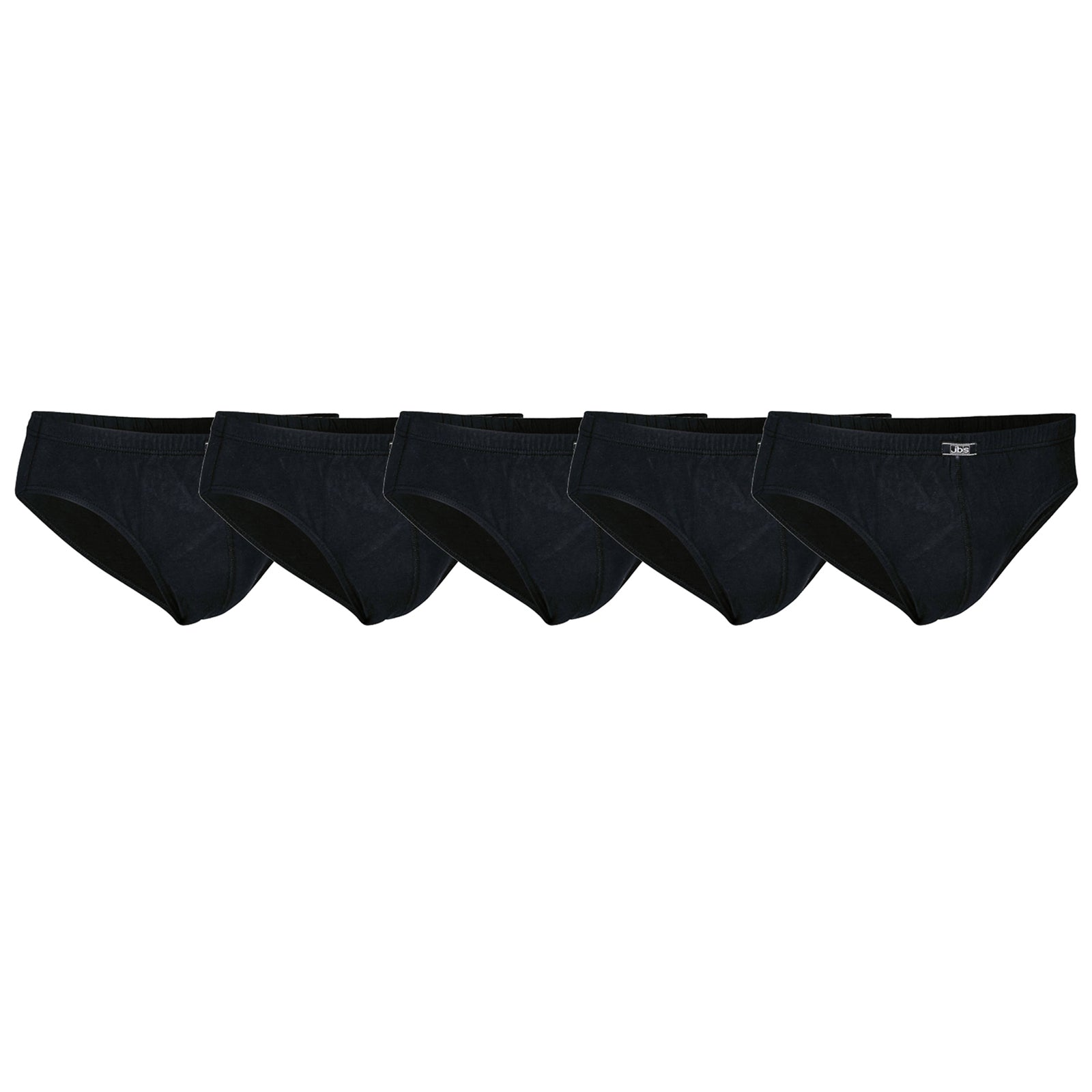 JBS Men's briefs, 5-pack - Mini briefs, single jersey, organic cotton, plain colour